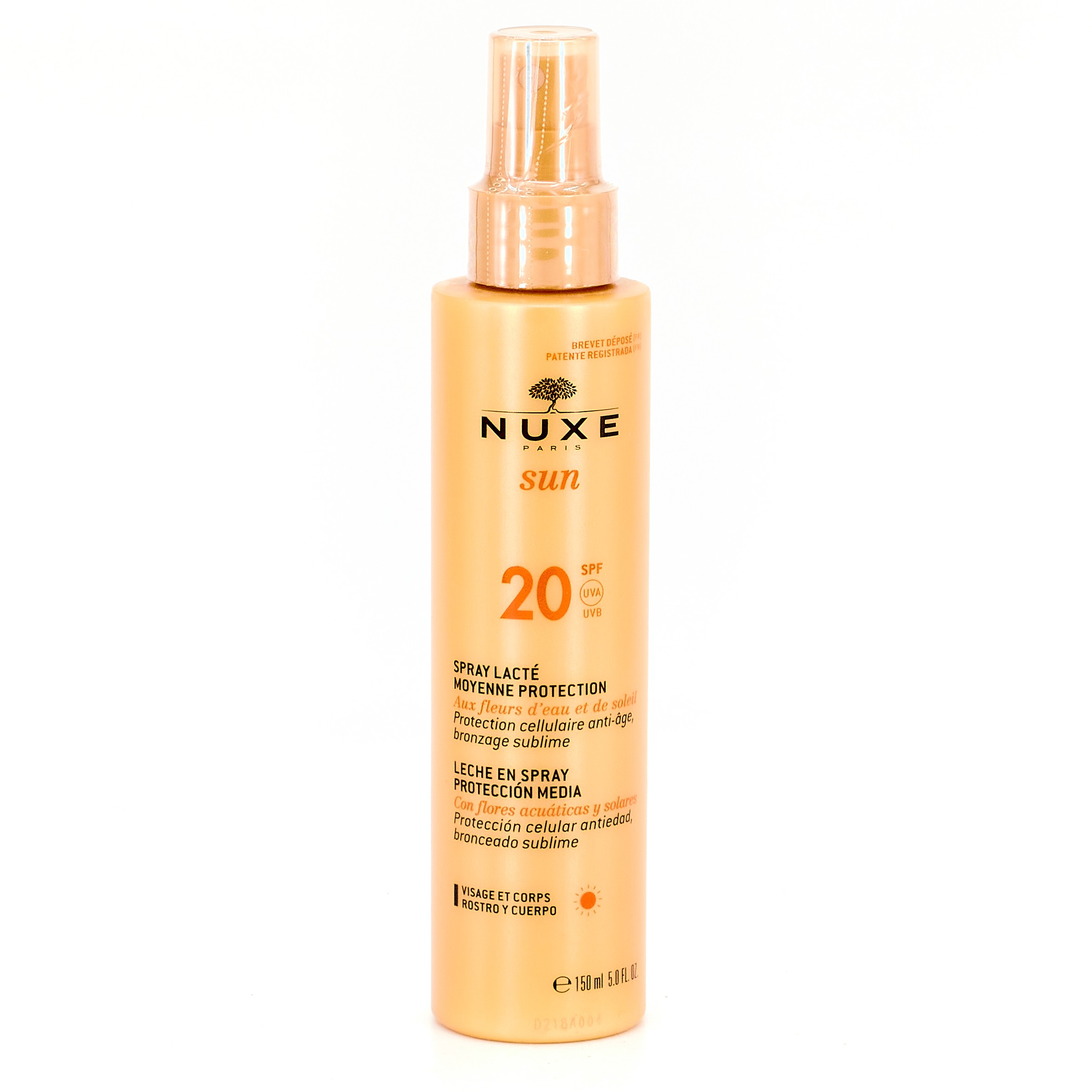 Nuxe Sun Body & Spray de Leite Facial FPS20, 150ml.