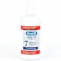 Oral-B 3D Enxaguante bucal branco Savings, 2x500 ml