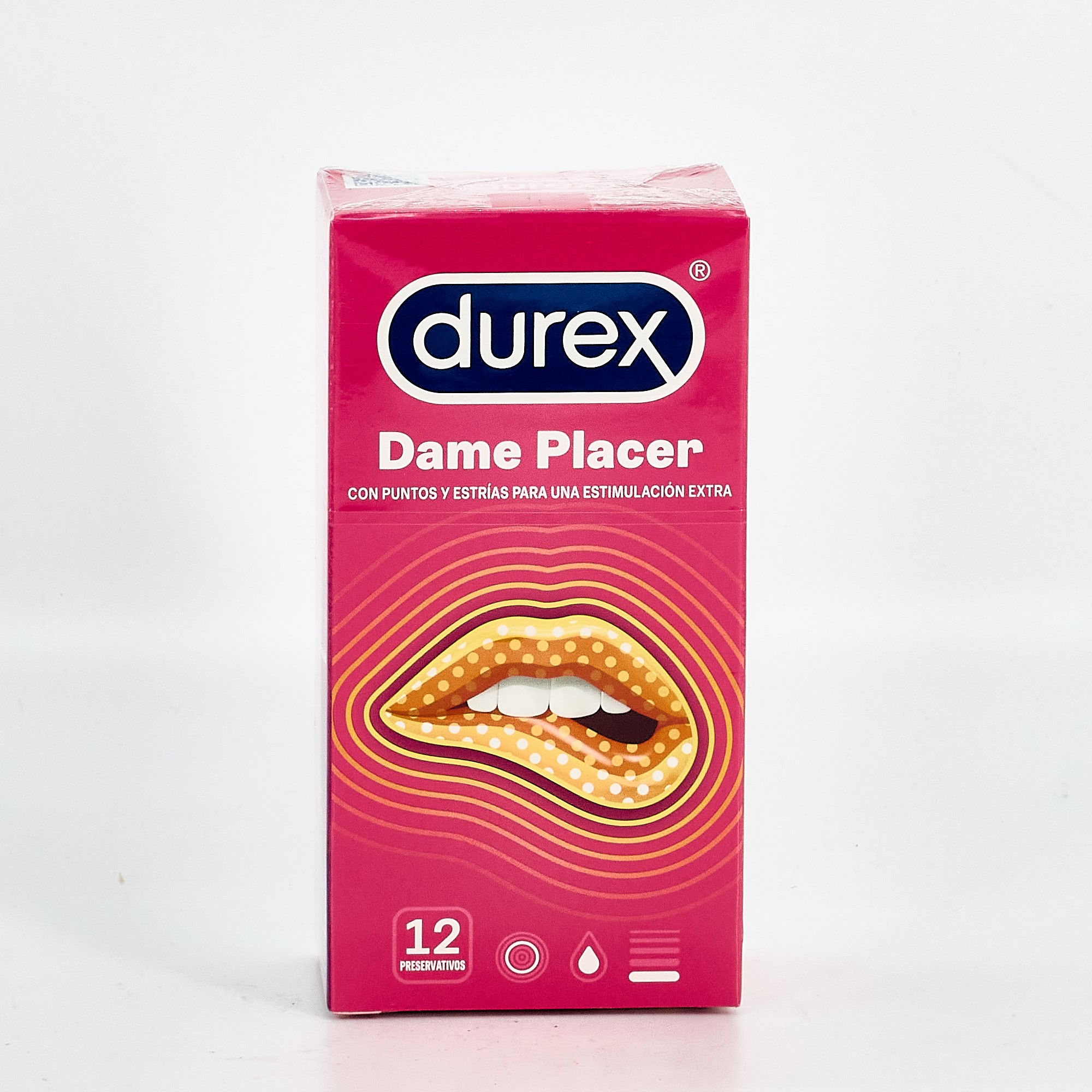 Durex Dame Placer Pleasure Max, 12 Preservativos