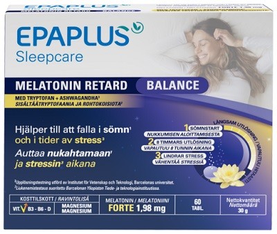 Epaplus Sleepcare Melatonina Retard Balance, 60 comprimidos