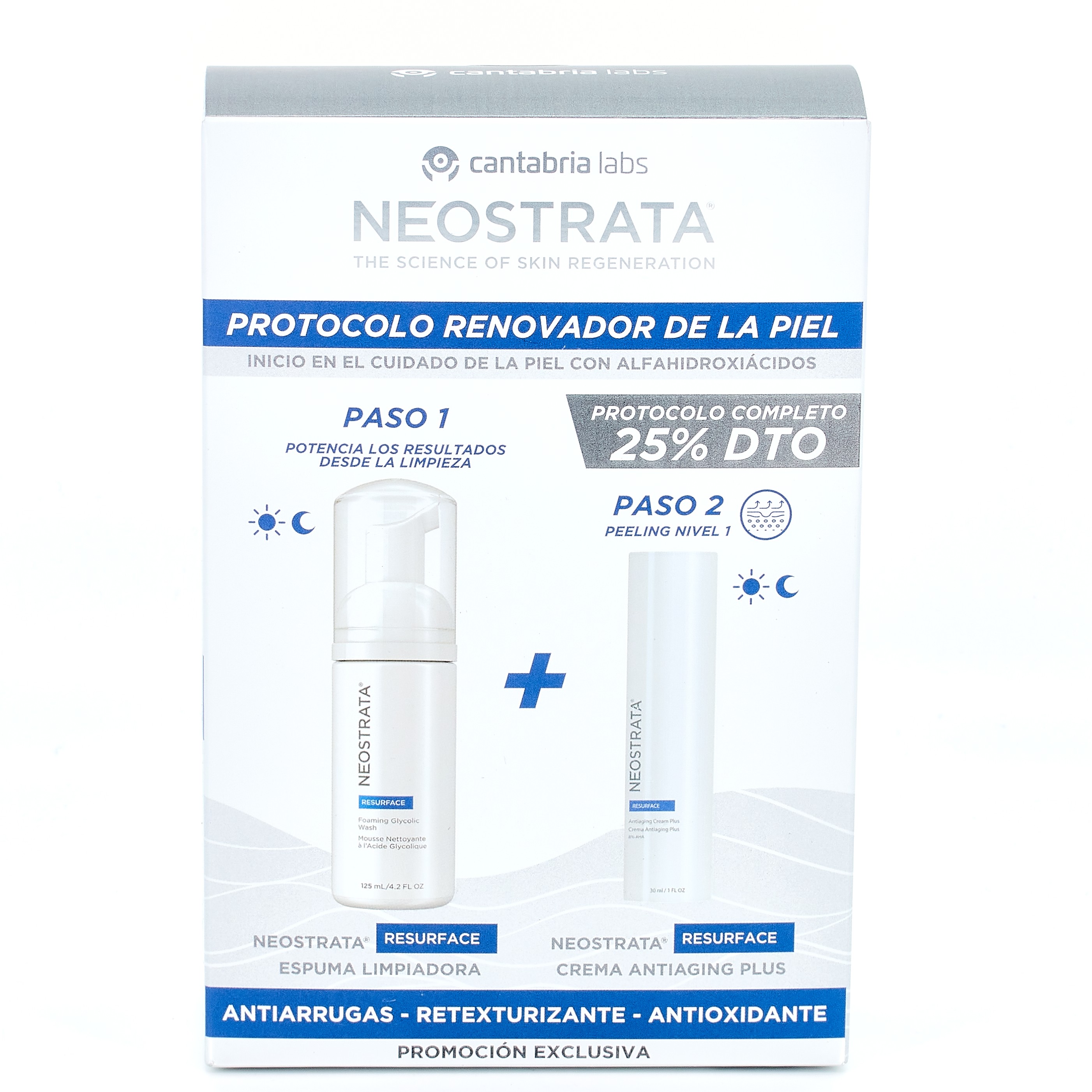 Neostrata Resurface Pack Espuma de Limpeza + Creme Anti-Aging Plus