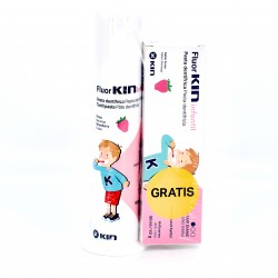 Dispensador de creme dental infantil Fluor Kin, 100 ml.