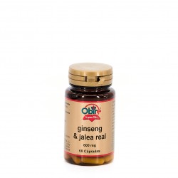 Obire Ginseng + Jalea Real 600 mg 60 cápsulas