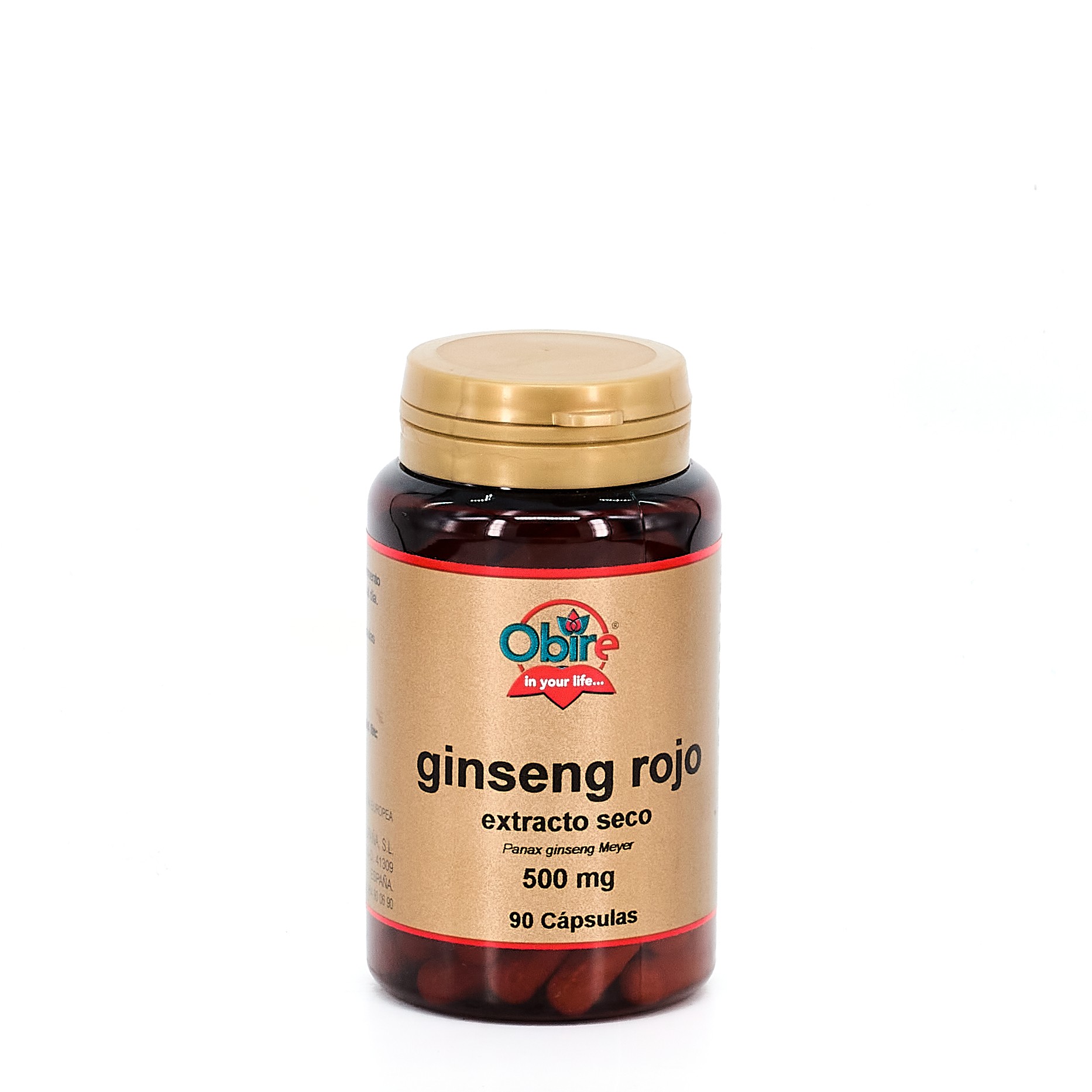 Obire Ginseng Rojo 500 mg 90 cápsulas