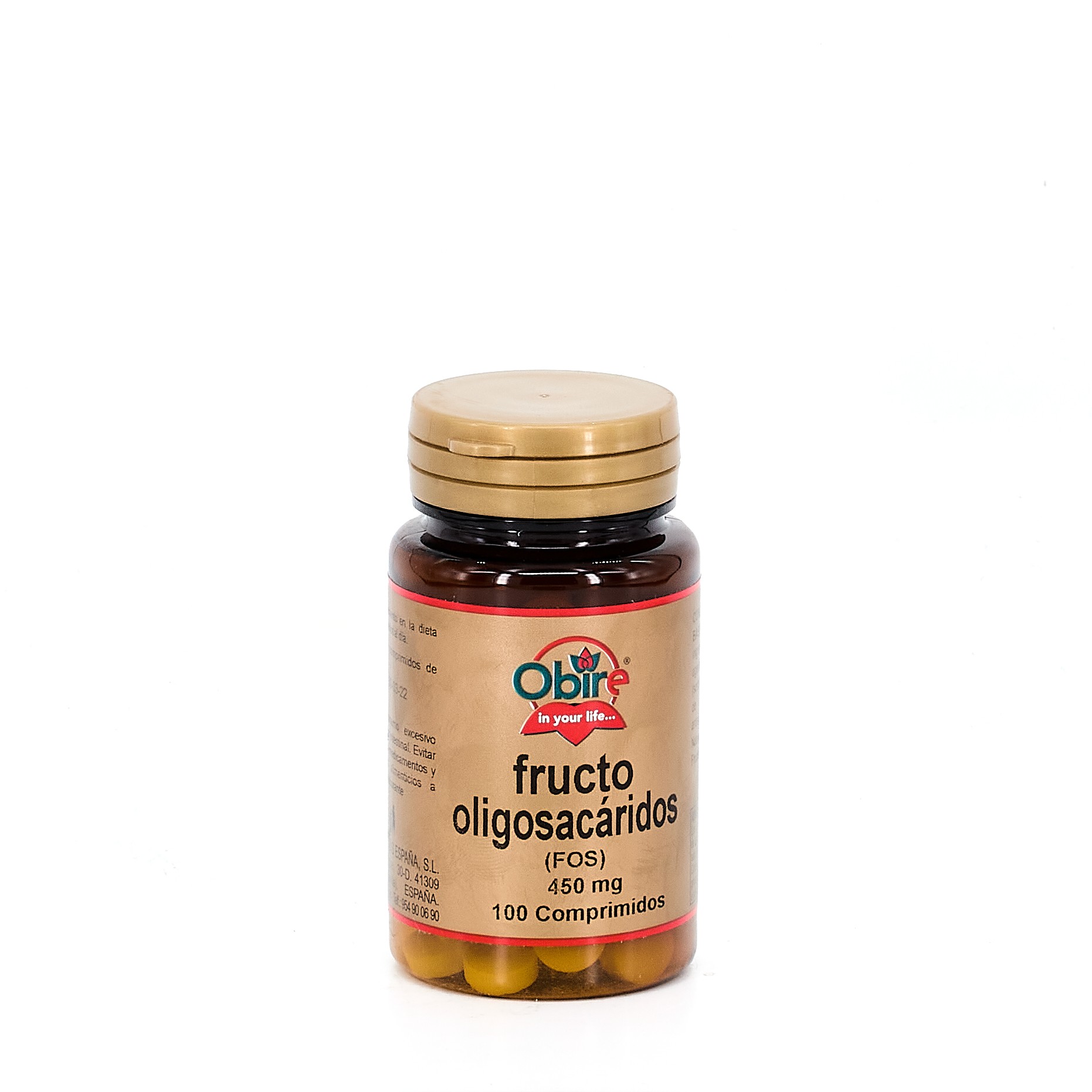 Obire Fructooligosacaridos 450 mg, 100 Comprimidos.