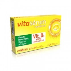 Vitaserum by Apiserum Vitamina D3 forte, 24 cápsulas.