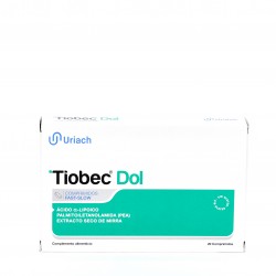 Uriach Tiobec Dol, 20 comprimidos.