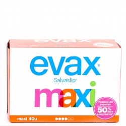 Evax Maxi Panty Liner, 40 unidades.