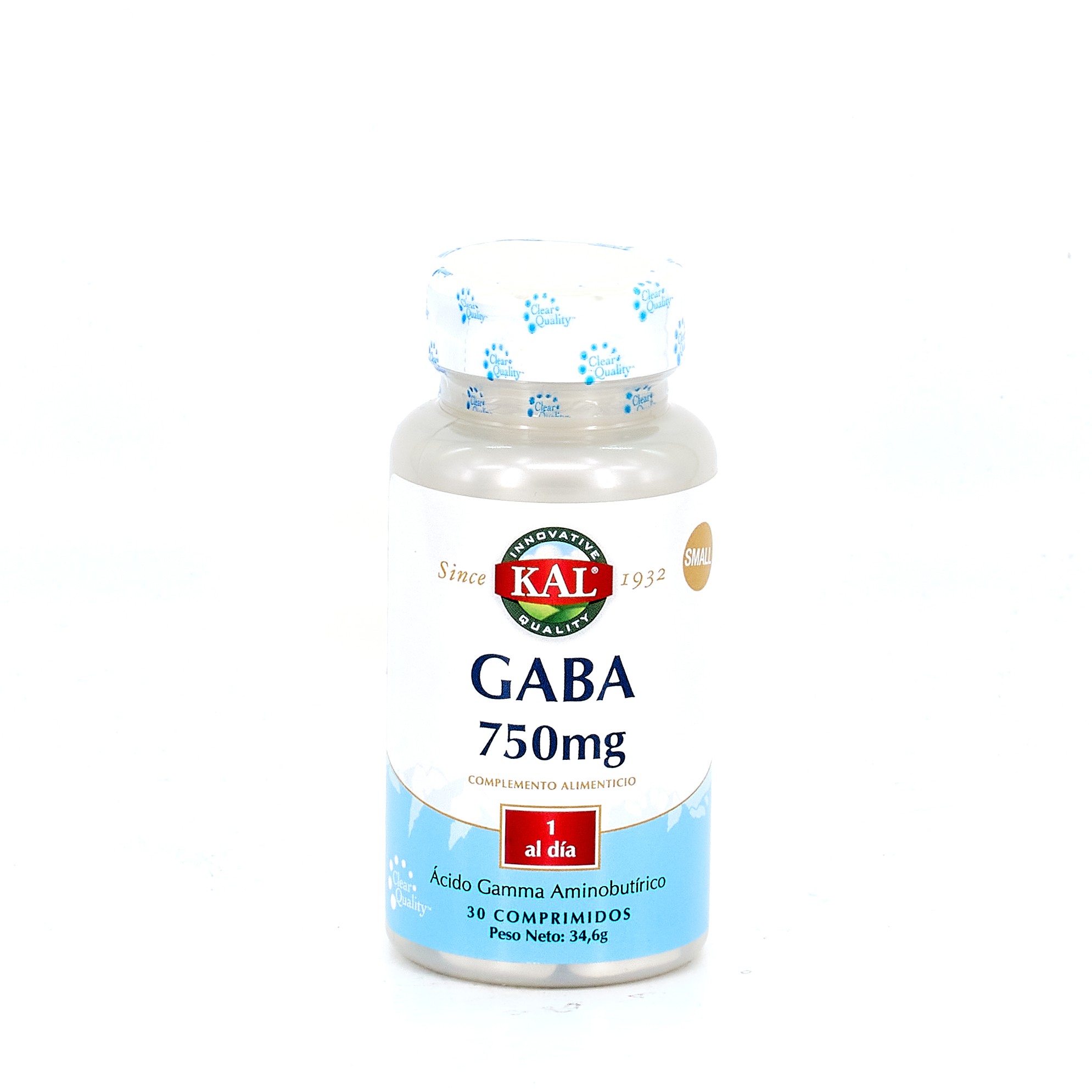 KAL GABA pequeno 750 mg, 30 comprimidos.