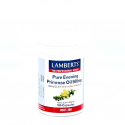 LAMBERTS Pure Primula Oil 500mg, 180 cápsulas.
