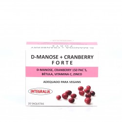 Integralia D-Manosa Cranberry Forte, 20 sóbrios.
