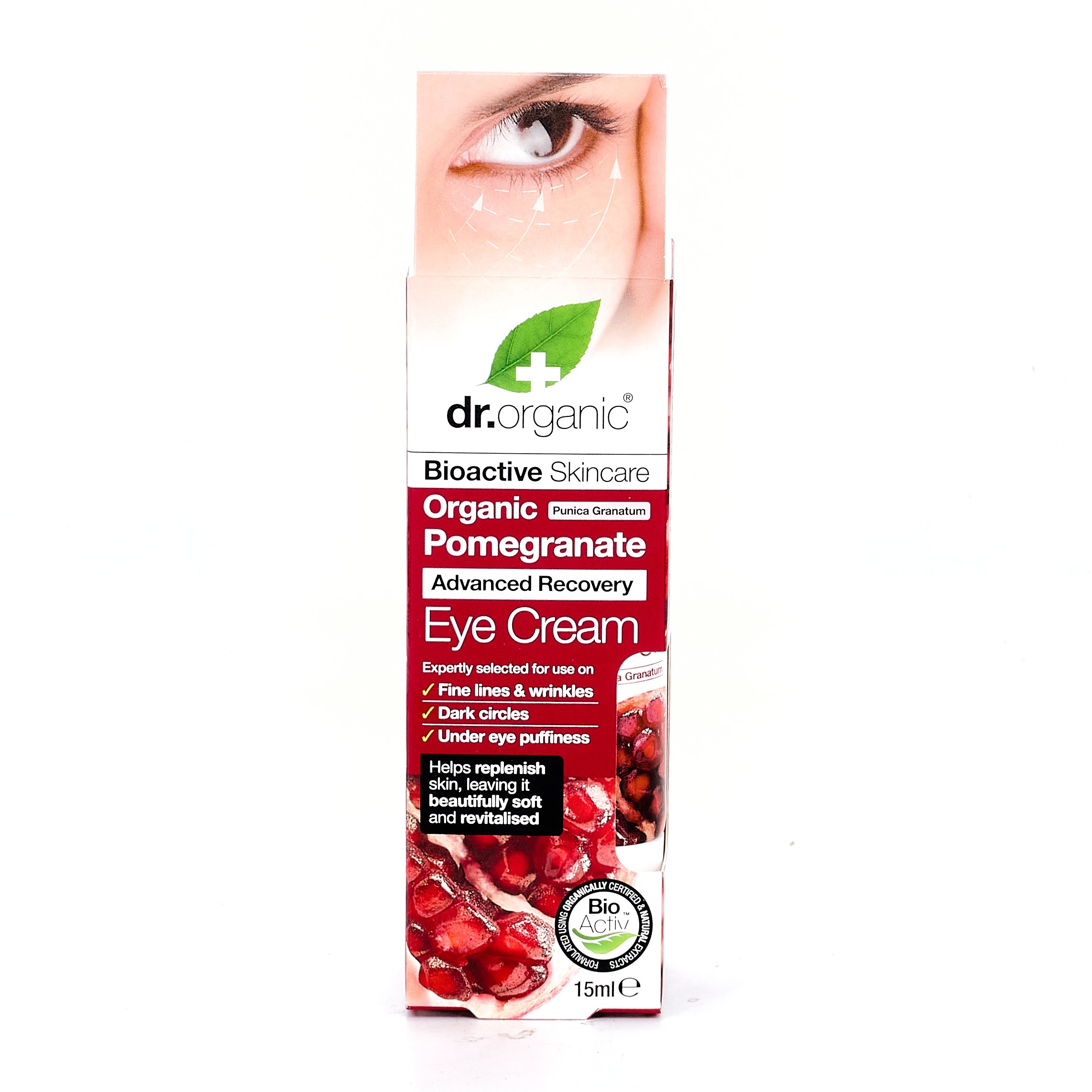 Dr Contorno Ocular Romã Orgânica, 15ml.