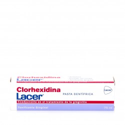 Creme Dental Lacer Clorexidina, 75ml.