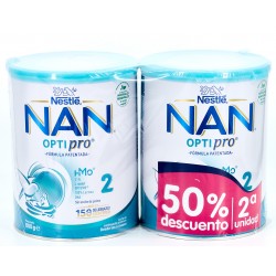 Nestlé NAN Optipro 2 Pacote de Continuação de Leite Duplo, 2x800gr