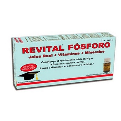 Fósforo revitalizante, 20 frascos para injetáveis