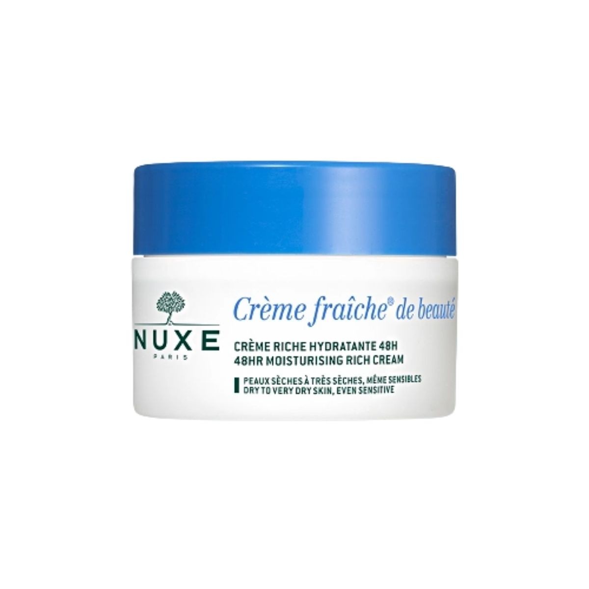 NUXE Enriquecida Fresh Beauty Cream hidratante 48 horas piel sensible, 50ml.