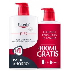 Eucerin pH5 ecopack lavagem corporal, 1 litro +400ml