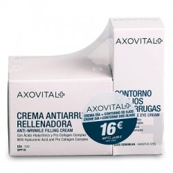 Axovital Creme de Dia Antirrugas + Pacote Contorno dos Olhos, 50 ml + 15 ml