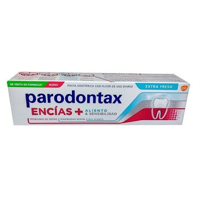 Parodontax Gomas + Hálito &Sensibilidade Extra Fresca, 75 ml