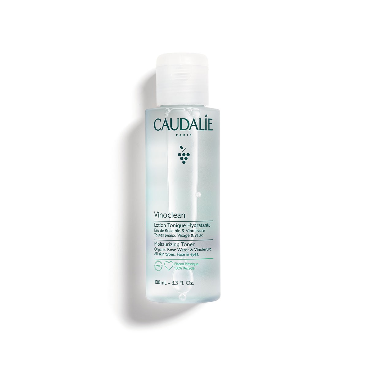 Loção Hidratante Toner Caudalie Vinoclean, 100ml.