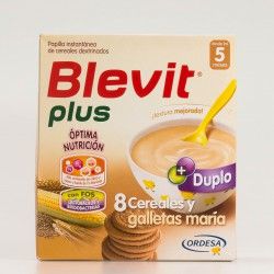 Blevit Plus 8 Cereais & Biscoito DUPLO 600 g.