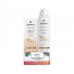 Sesderma pack repaskin fluido invisível + spray corporal transparente FPS 50'