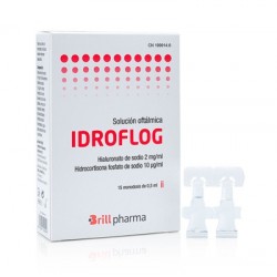 Solução oftálmica Idroflog, 15 doses únicas