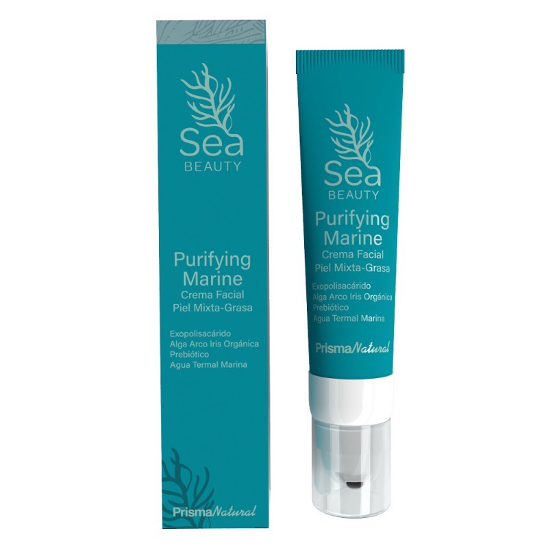 Sea Beauty Creme Facial Marinho Purificante para Pele Mista, 50ml