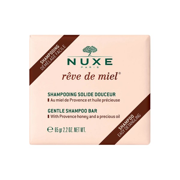 Nuxe Rêve de Miel Shampoo Suave Sólido, 65 g