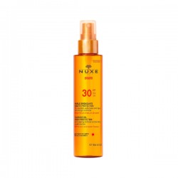 Nuxe Sun Alta Proteção Facial & Óleo de Bronzeamento Corporal FPS30, 150 ml