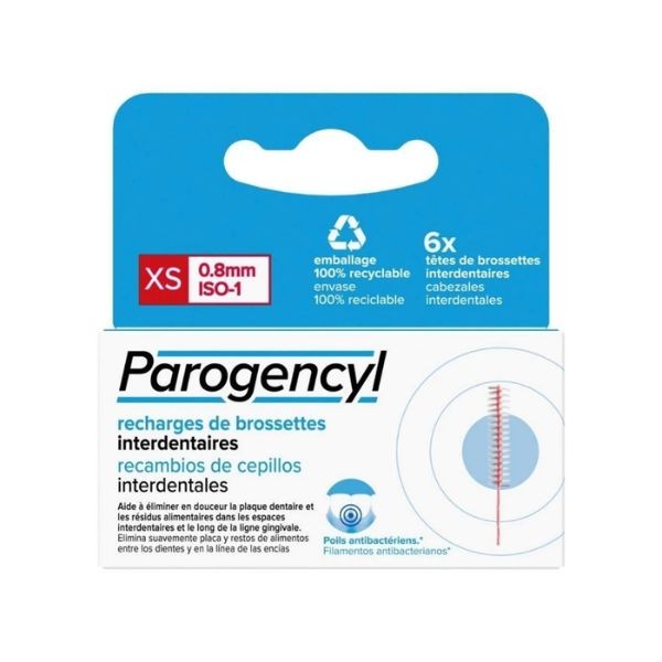 Refil de escova interdental Parogencyl tamanho XS, 6 unidades