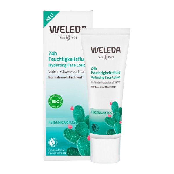 Weleda Hydra Loção 24h Extrato de Cacto Hidratação e Frescor, 30 ml