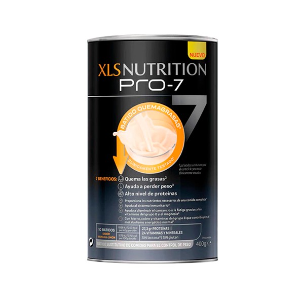 XLS nutrition pro-7 batido de queima de gordura, 400 g