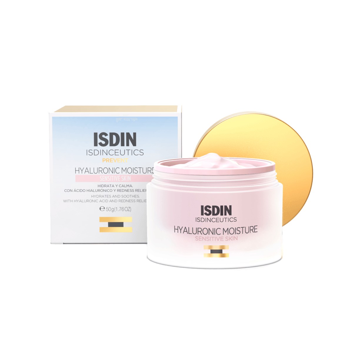 Isdinceutics Hyaluronic Moisture crema facial piel sensible, 50 ml