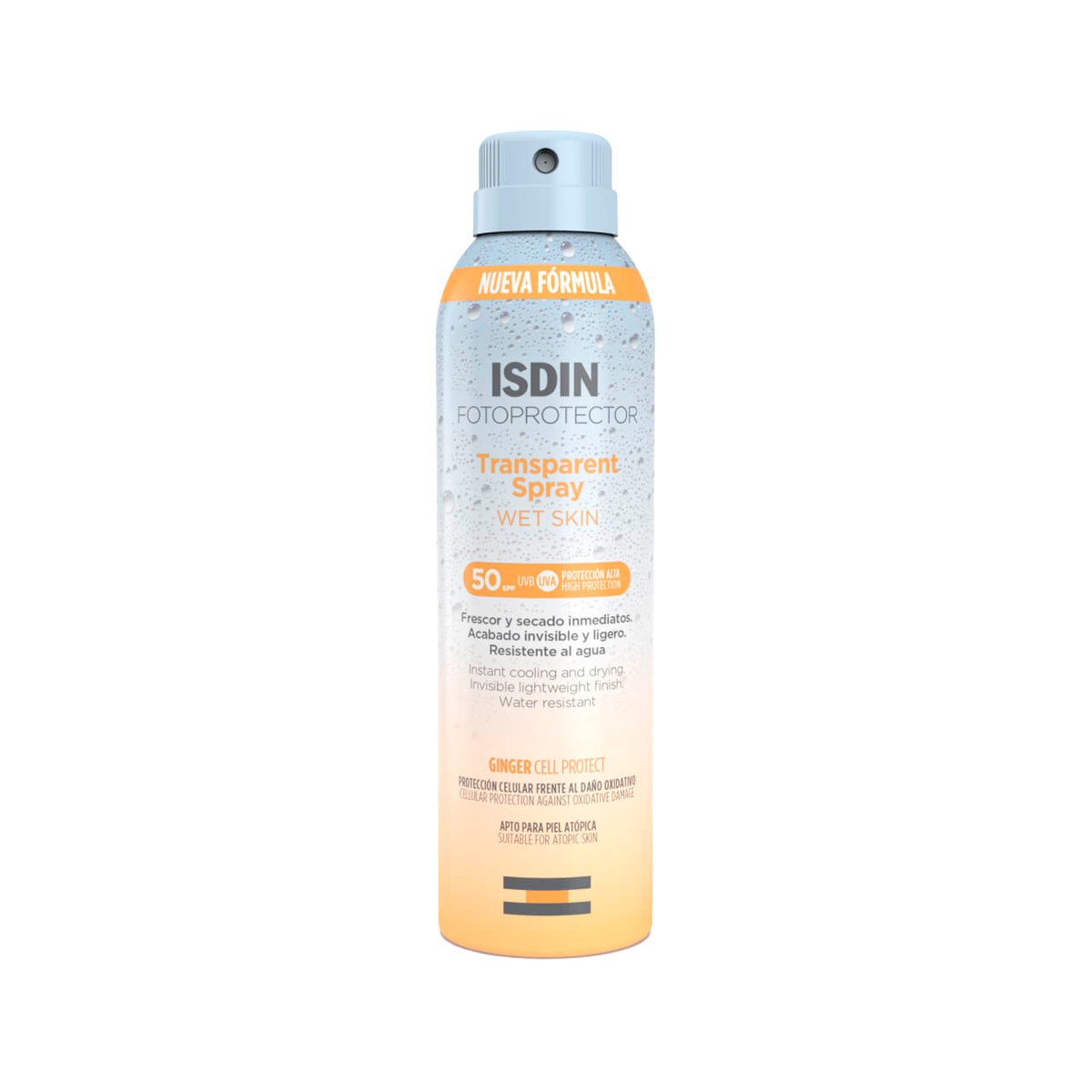Isdin Fotoprotector Spray Pele Molhada Transparente FPS50, 250 ml