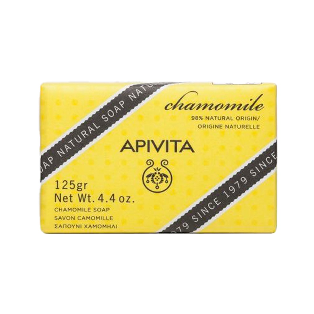 Apivita Sabonete Natural Sólido de Camomila, 125 g