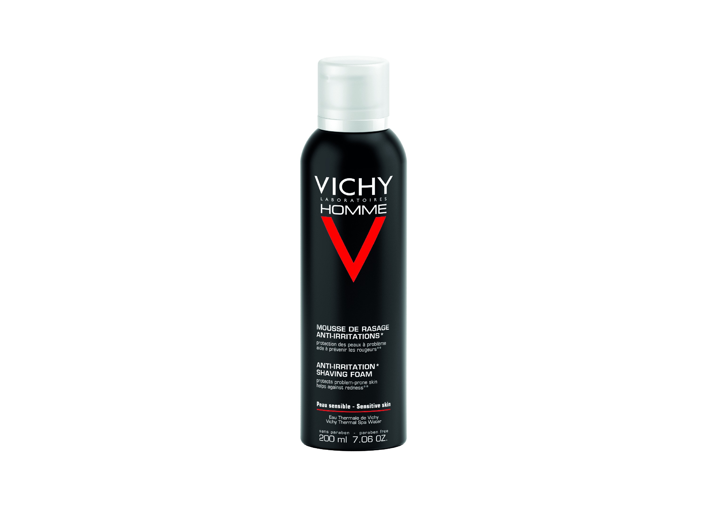 Vichy Homme Espuma de Barbear Sensível, 200 ml