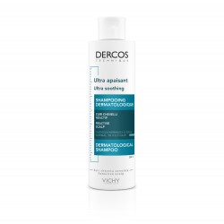 Vichy Dercos Shampoo Ultra Calmante para Cabelos Oleosos Normais, 200ml.