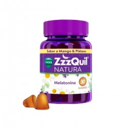 ZzzQuil Natura Melatonina Manga & Sabor Banana, 60 Gummies