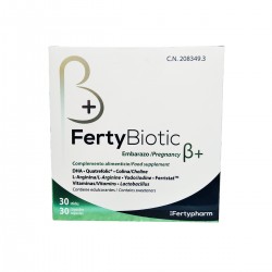 Fertybiotic Gravidez B+, 30 palitos + 30 cápsulas