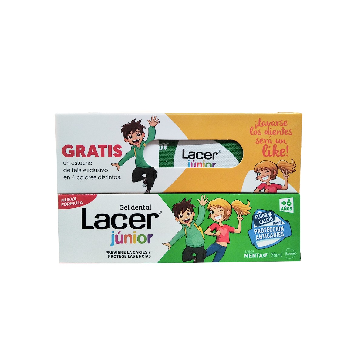 Lacer Junior Mint Gel Dental, 75ml