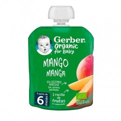 Gerber orgânico para purê de manga bebê +6 meses, 90 g