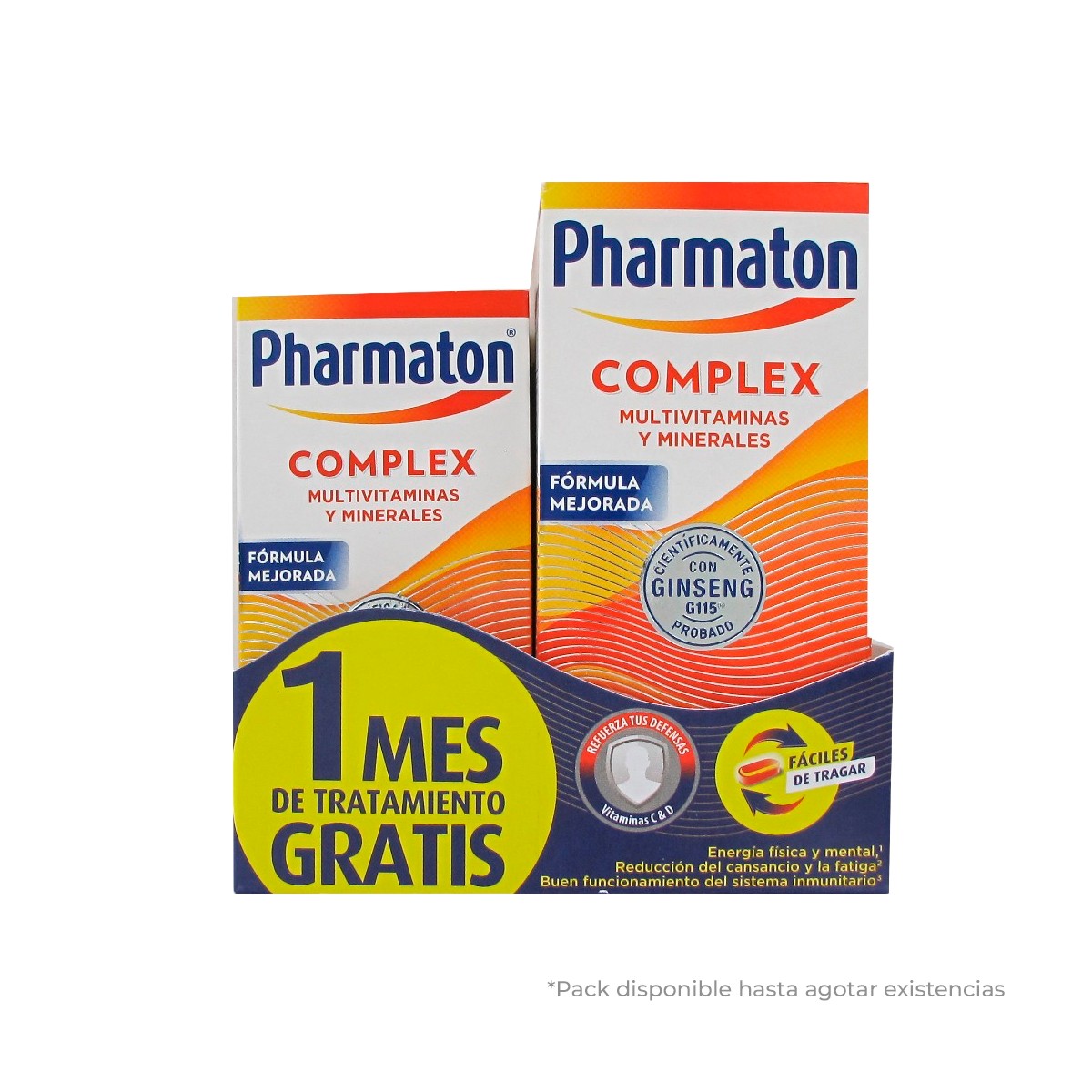Pharmaton complexo pacote promocional, 100 + 30 comprimidos