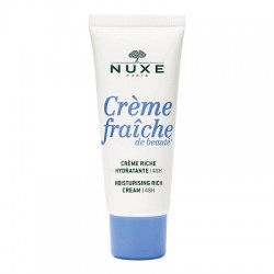 Nuxe Crème Fraîche de Beauté Creme Hidratante Rico para Pele Seca 48H, 30 ml