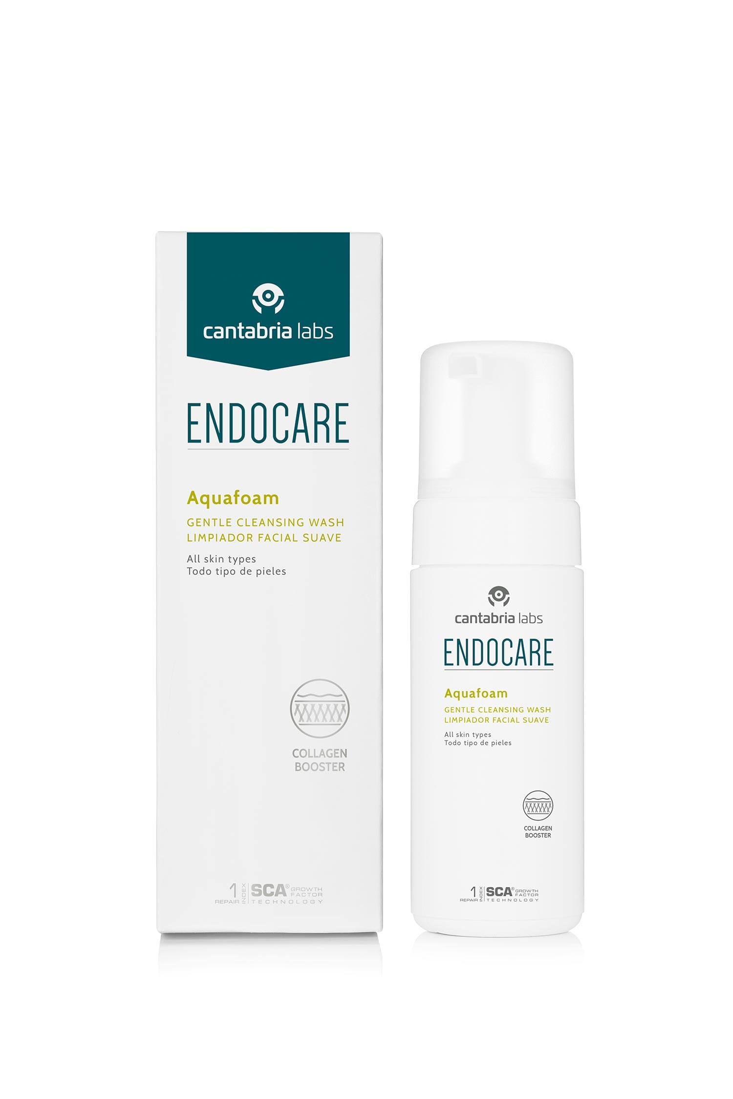 Endocare Aquafoam Espuma de Limpeza Facial, 125 ml