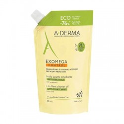 A-Derma Exomega Control Óleo de Limpeza Anti-Riscos, 500 ml