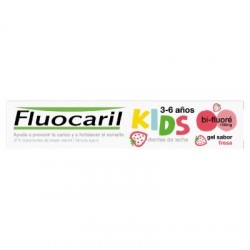 Fluocaril kids 0-6 anos gel de morango, 50 ml