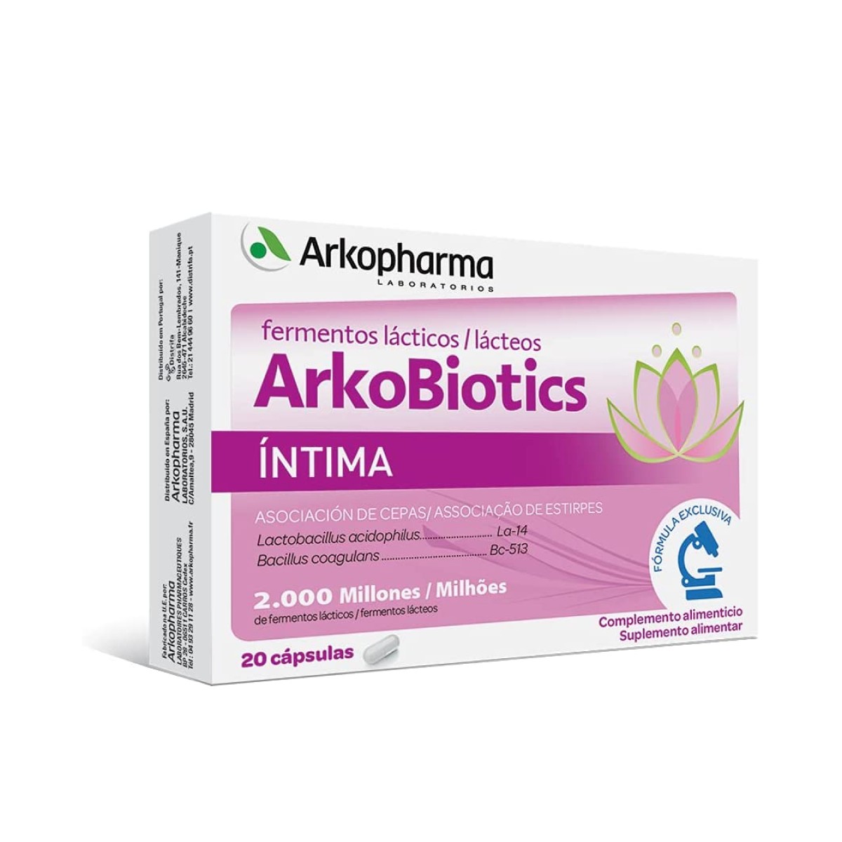 Arkopharma ArkoBiotics Intima Vaginal Flora Care, 20 cápsulas