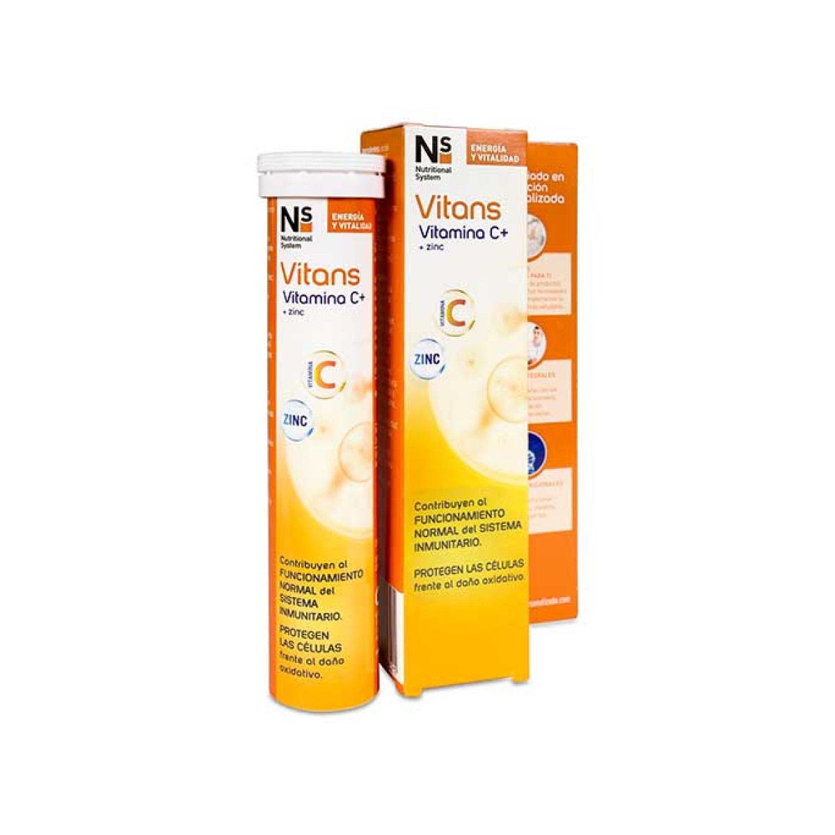 NS Vitans Vitamina C + Zinco Savings Pack, 60 + 20 comprimidos efervescentes