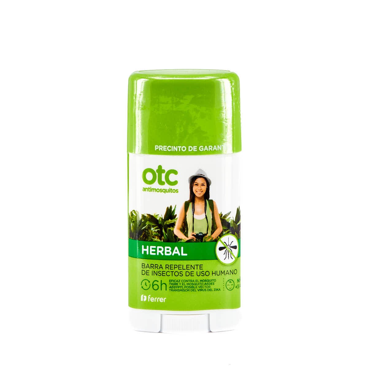 OTC Antimosquito Barra Repelente de Ervas, 50ml.